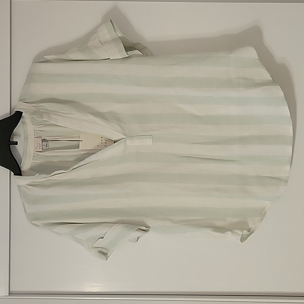 NWT Linen Blend Short-Sleeve Shirt | Medium